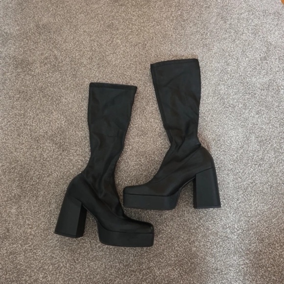 Primark Shoes - Primark Black Platform Heeled Boots